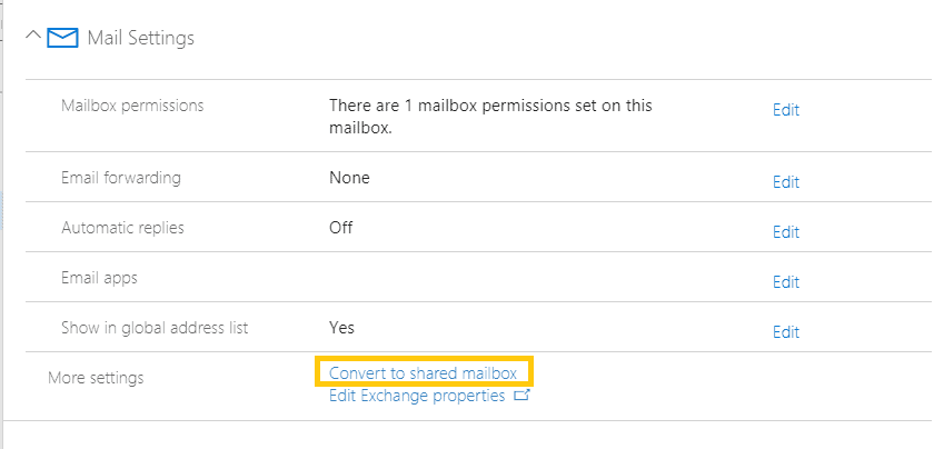 Archiving Methodology in Office 365 Convert to Shared Mailbox