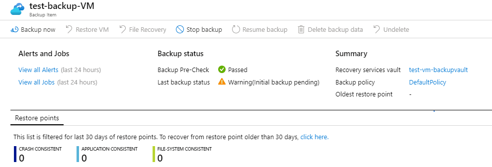 Backup Item Management