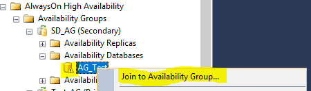 add db to ag join