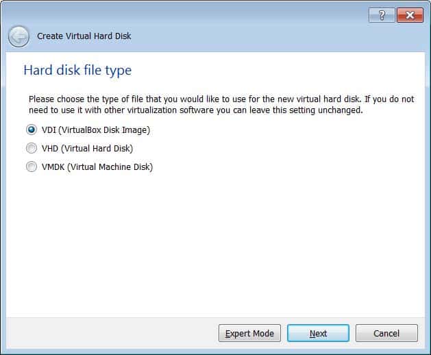 default VDI