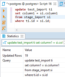 generic sql update the data