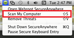 menu bar